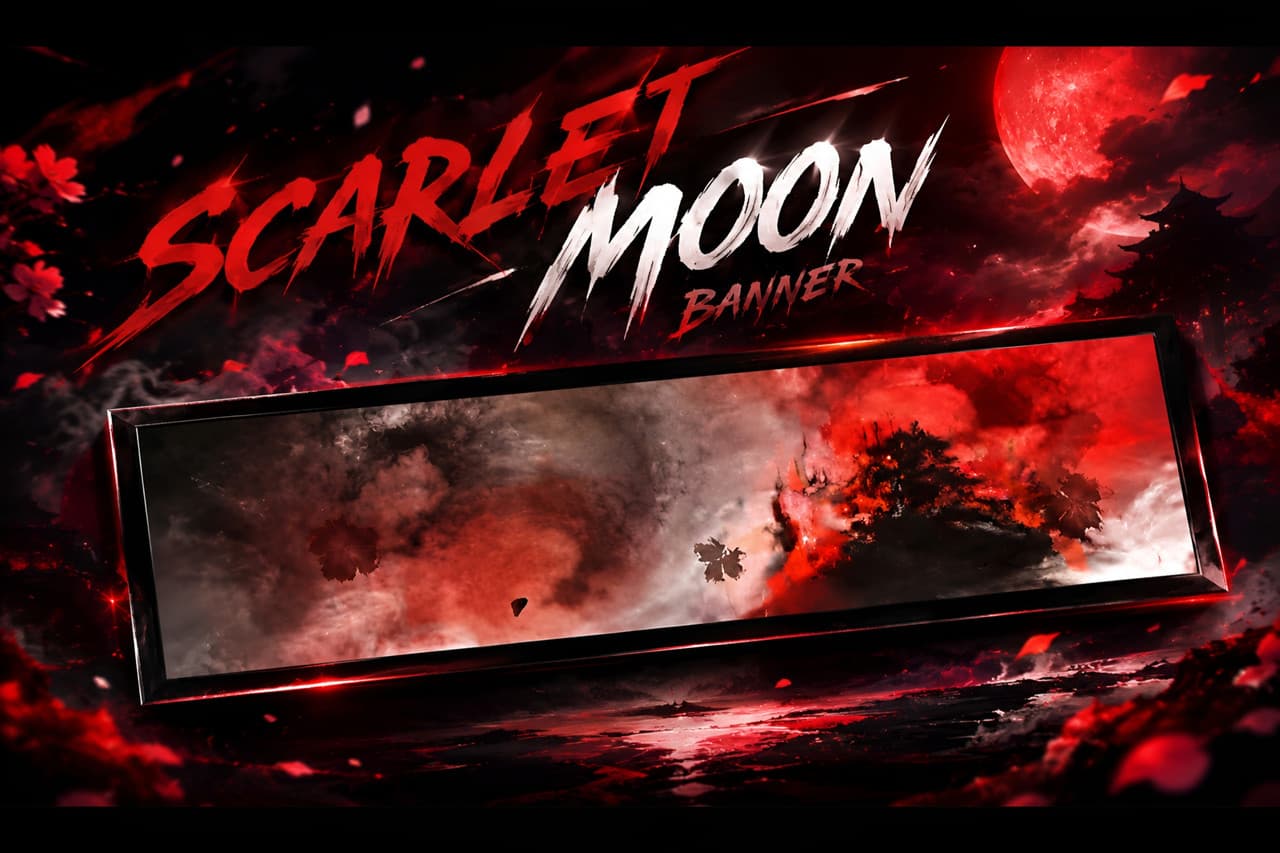 Scarlet Moon Banner